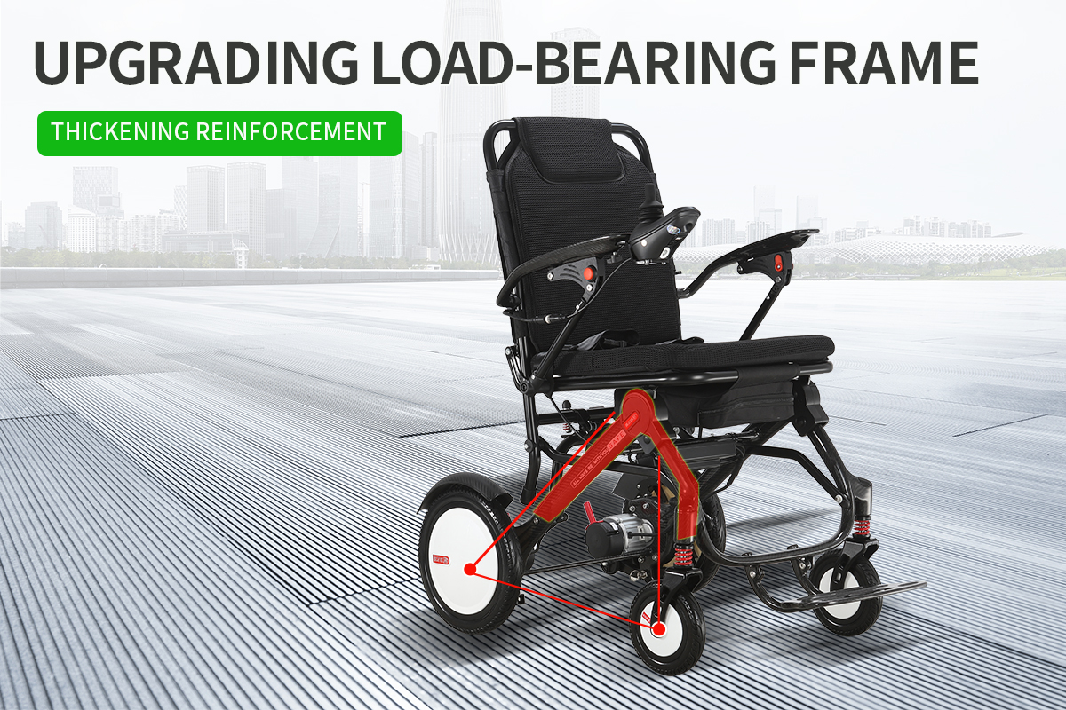 كرسي متحرك كهربائي وزن الريشة