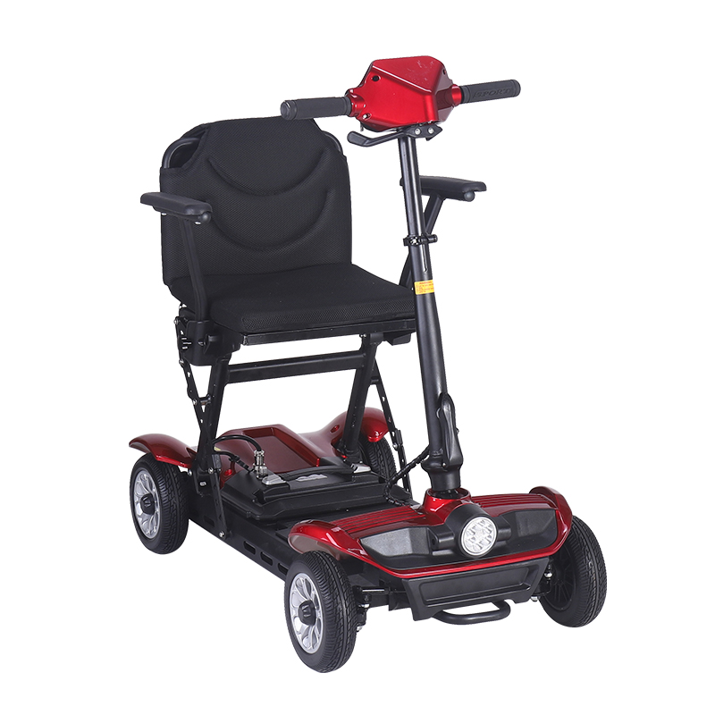 سبائك الألومنيوم 4-عجلة قابلة للطي سكوتر التنقل الكهربائية (7)